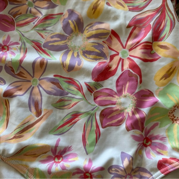 Roxy Pink and Yellow Rashguard Swimwear - Picture 4 of 4